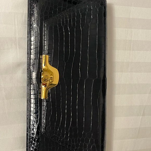 Hermes vintage crocodile envelope bag - Picture 10 of 13